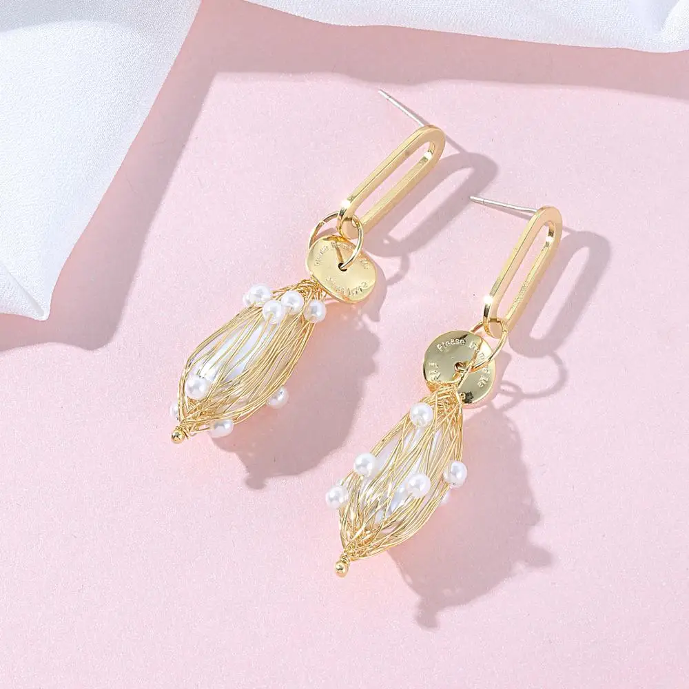 Женские длинные висячие серьги Neoglory ювелирные украшения ручной работы с