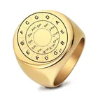 Новинка 2022, модное мужское кольцо zorcins из нержавеющей стали с геометрическим рисунком под золото в стиле хип-хоп, мужские кольца, ювелирные изделия