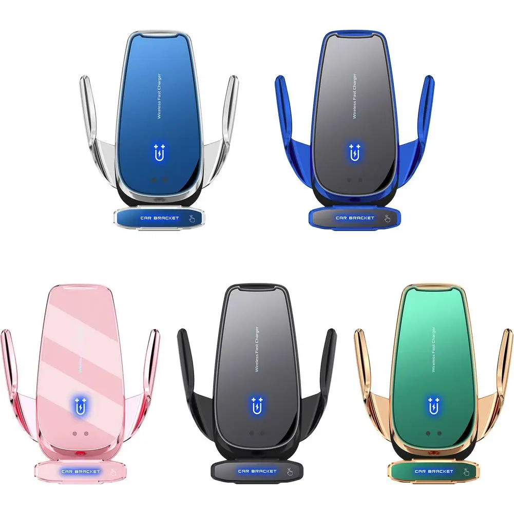 

15W Smart Wireless Car Charger Car Phone Holder Mount Charger Magnetic Auto Clamping Smart Wireless Car Charger Built-In Batt