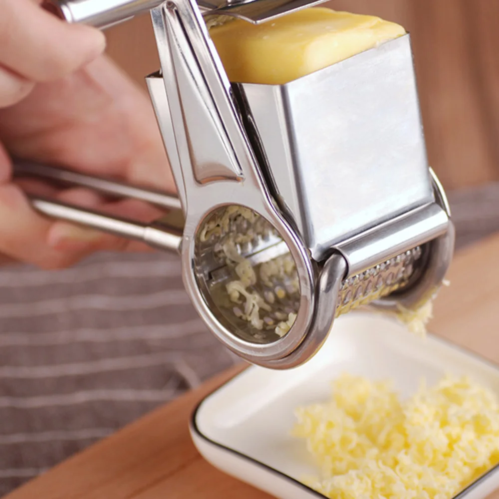 

1 Set 4Pcs Manual Cheese Graters Stainless Steel Cheese Shavers (Silver)