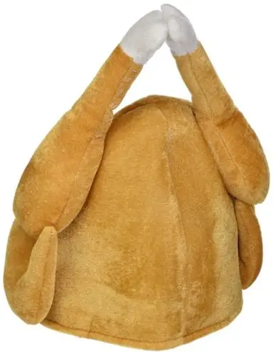 

2020 New Hot Fashion Turkey Thanksgiving Hat Novelty Cooked Chicken Bird Secret Santa Fancy Dress