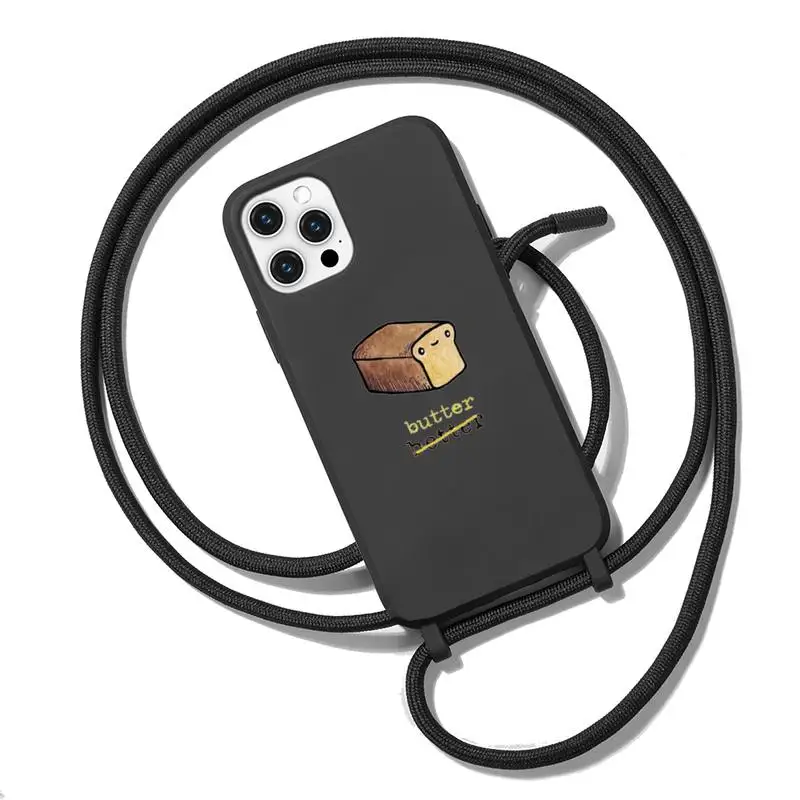 

Cute Milk Biscuits BFF Couple Phone Case Necklace Lanyard for iPhone 12 11 8 7 se 2020 mini pro X XS XR MAX Plus