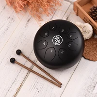 6 inch 8 notes carry music education percussion g tune hand pan with mallets instrument mini steel tongue drum c key tank gift