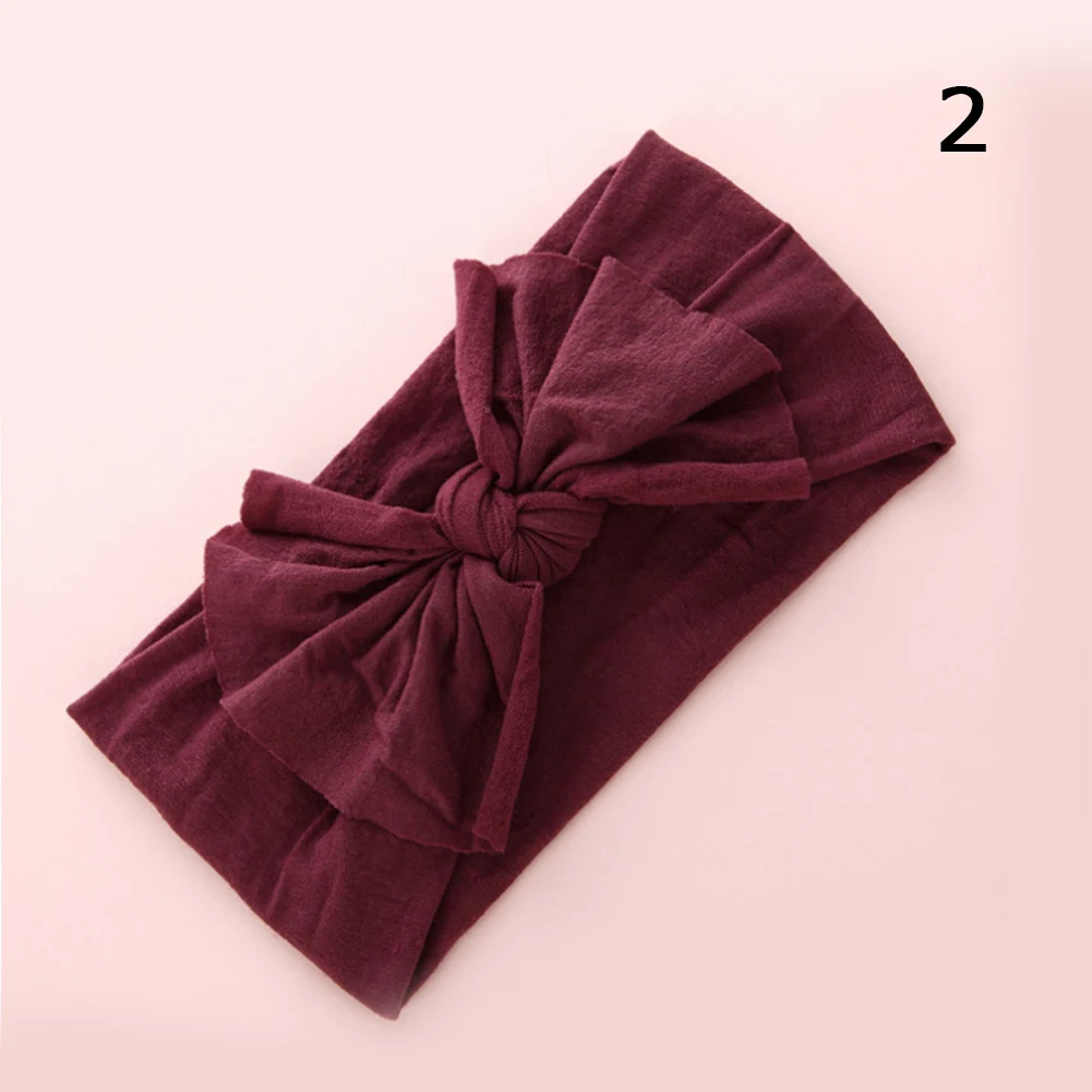 28 цветов Детская повязка на голову тюрбан завязанные волосы для маленьких