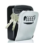 Ключ безопасности замок коробки 4-разрядный Комбинации Водонепроницаемый Портативный для хранения ключей и перелетов на настенное крепление для дома-ключ автомобиля ID карты