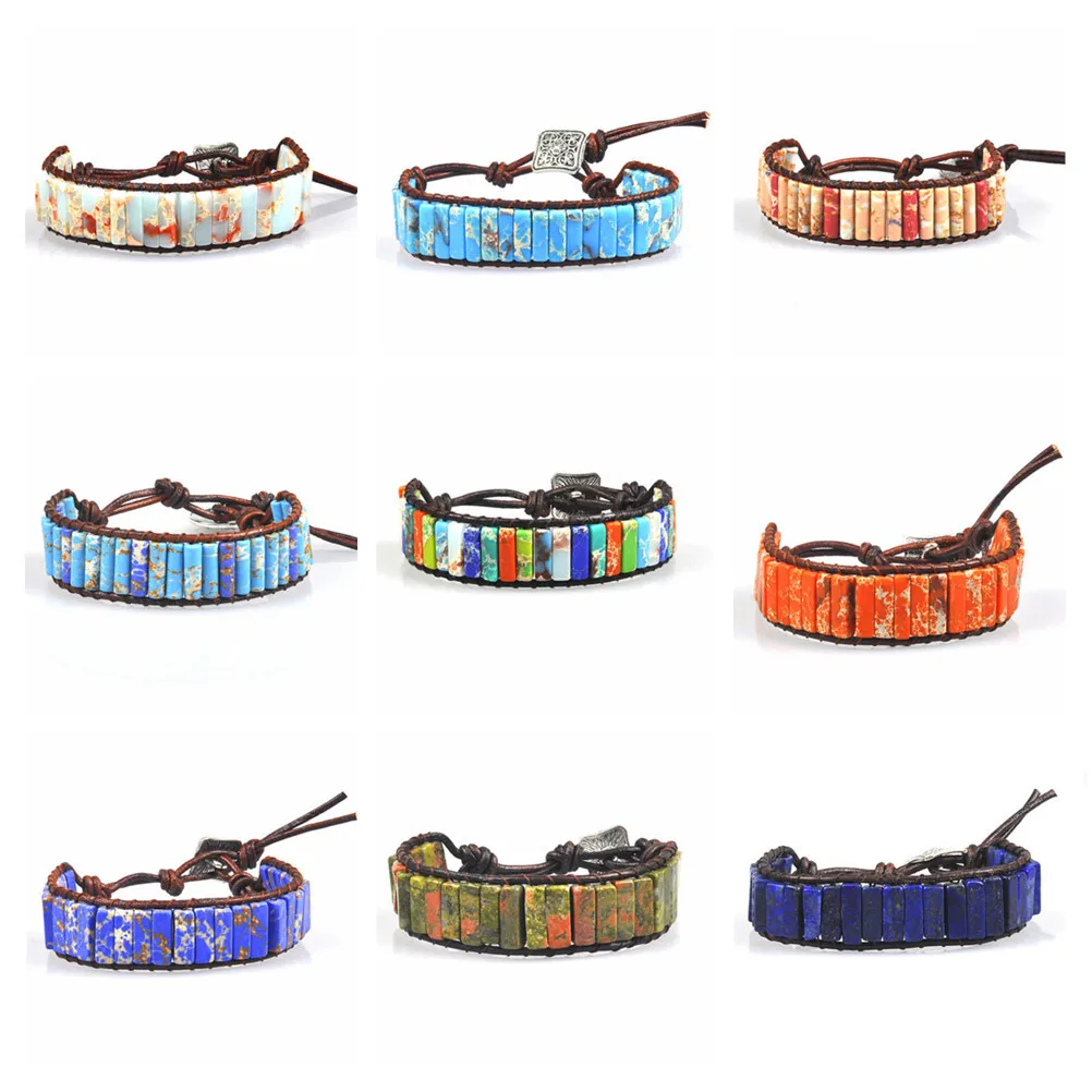 Браслет с 7 чакрами ювелирные изделия ручной работы разноцветные бусины из