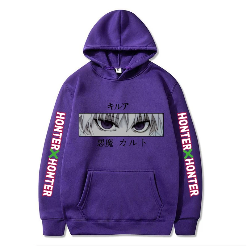 

Anime Hoodie Hunter X Hunter Men's Women's Pullover Hoodie Sweatshirt Killua Zoldyck Hisoka 90s Hoodie Ladies Harajuku Hoodie