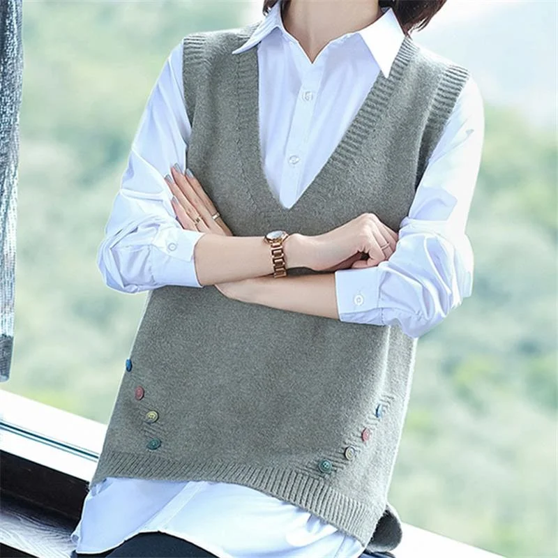 

New Sweater Women Knitted Pullovers Korean Simple Sweaters Ladies Long Sleeve Popular Top Women Stylish Leisure Female Knitwear