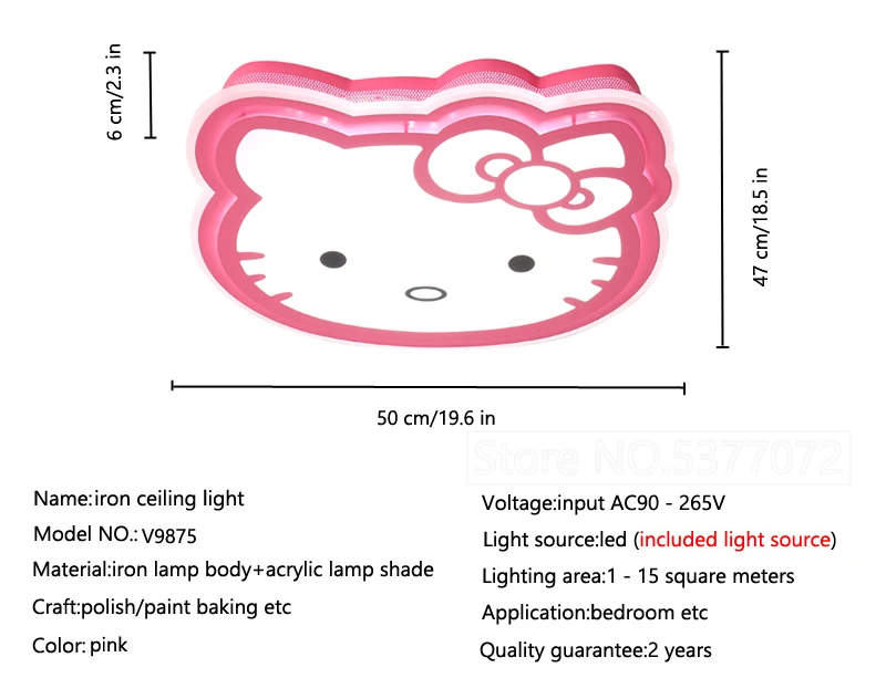 Pink Cartoon Cute Baby Girls Room Ceiling Light Princess Beautiful Kids Bedroom Ceiling Lamp Child Children Room Ceiling Light