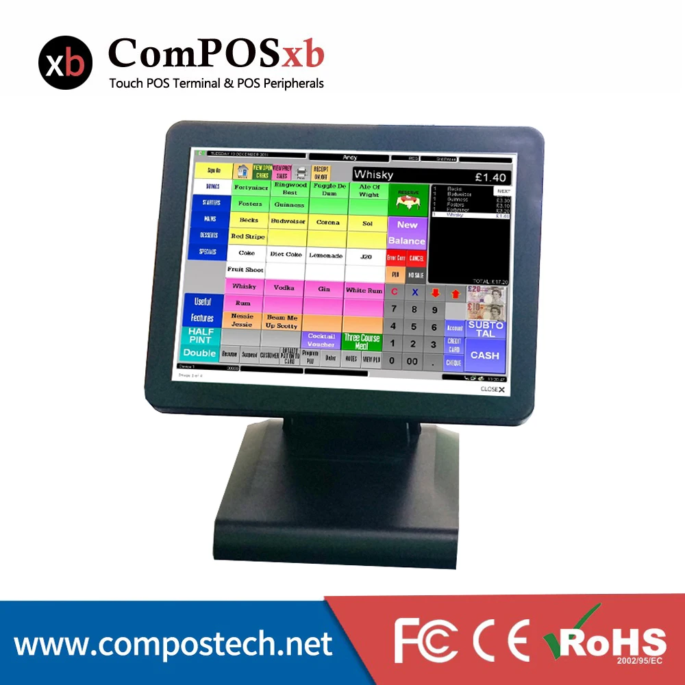 Электронный кассовый аппарат для супермаркета 15 дюймов|point of sale|point sale systempointing