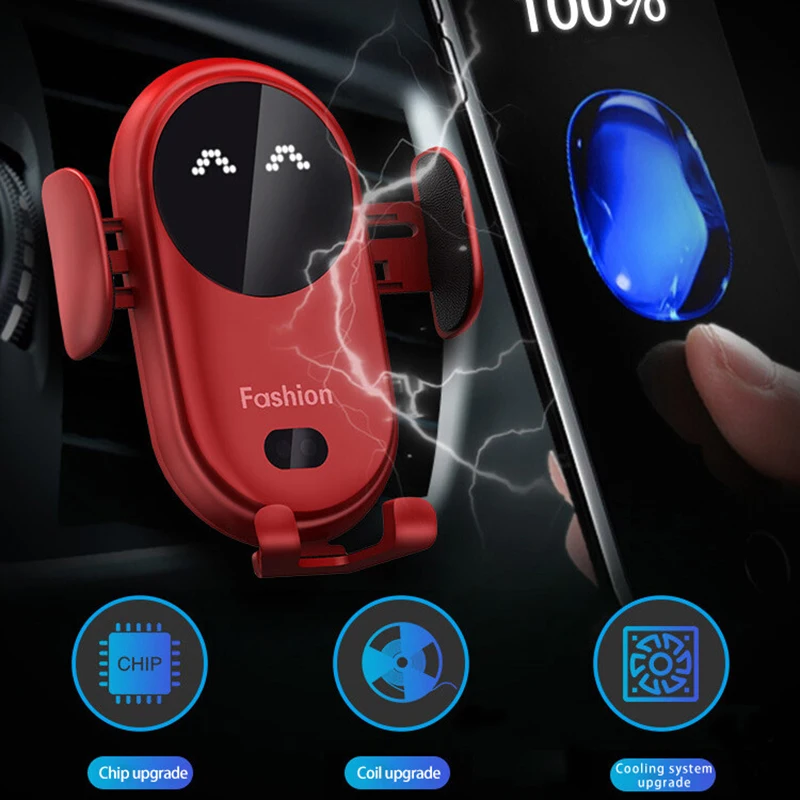 

2020 Smart Sensor Wireless Car Charger Smart infrared Sensor Wireless Charger for Mobile Phone VH99