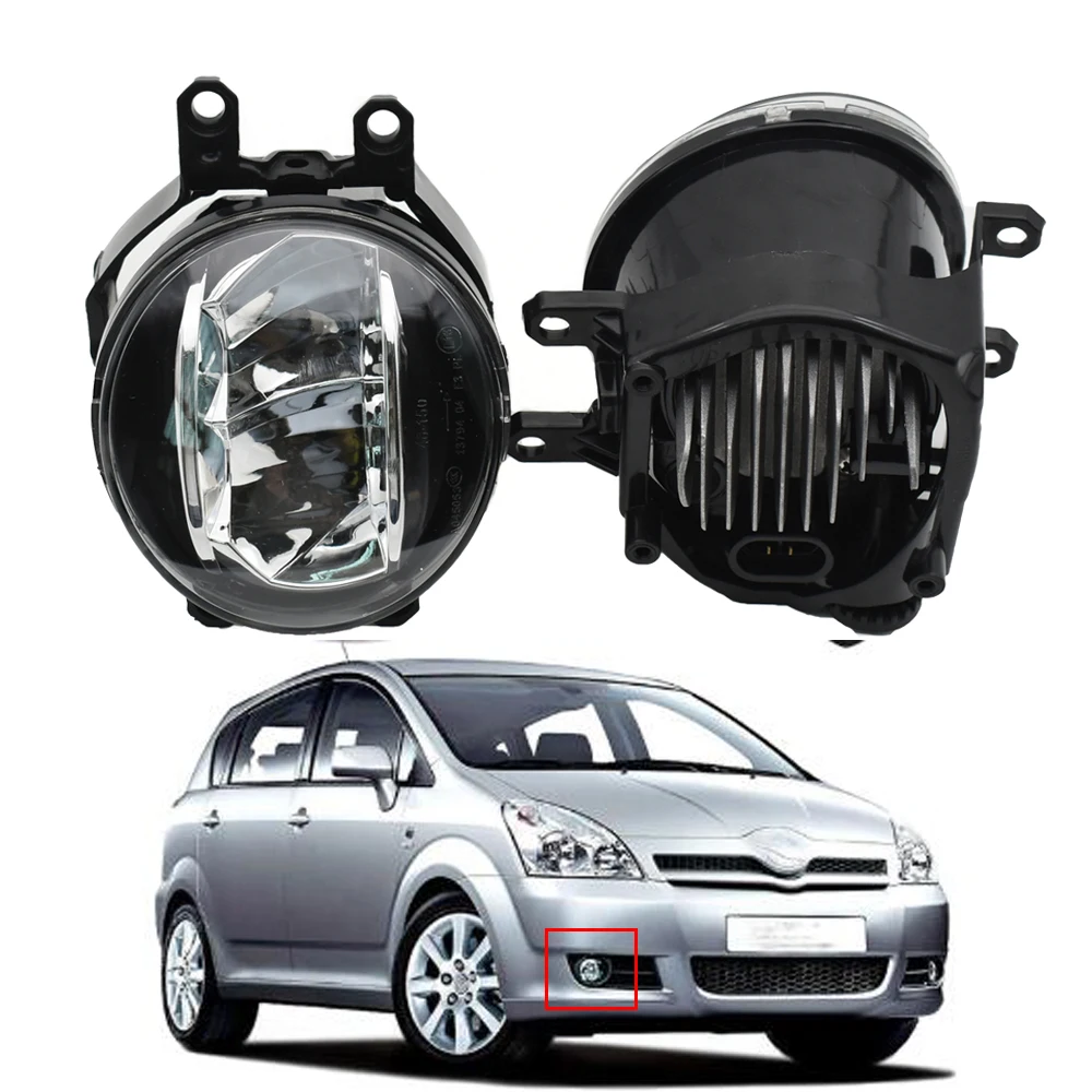 

2pcs Car Front LED Fog Light H11 12V Replacement For Toyota Corolla Verso Camry RAV 4 Yaris Verso S Avensis Fog Lights Assembly