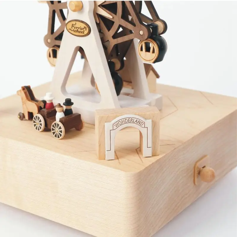 

Music Box Music Box Girls' Wooden Ferris Wheel Children's Birthday Christmas Gift