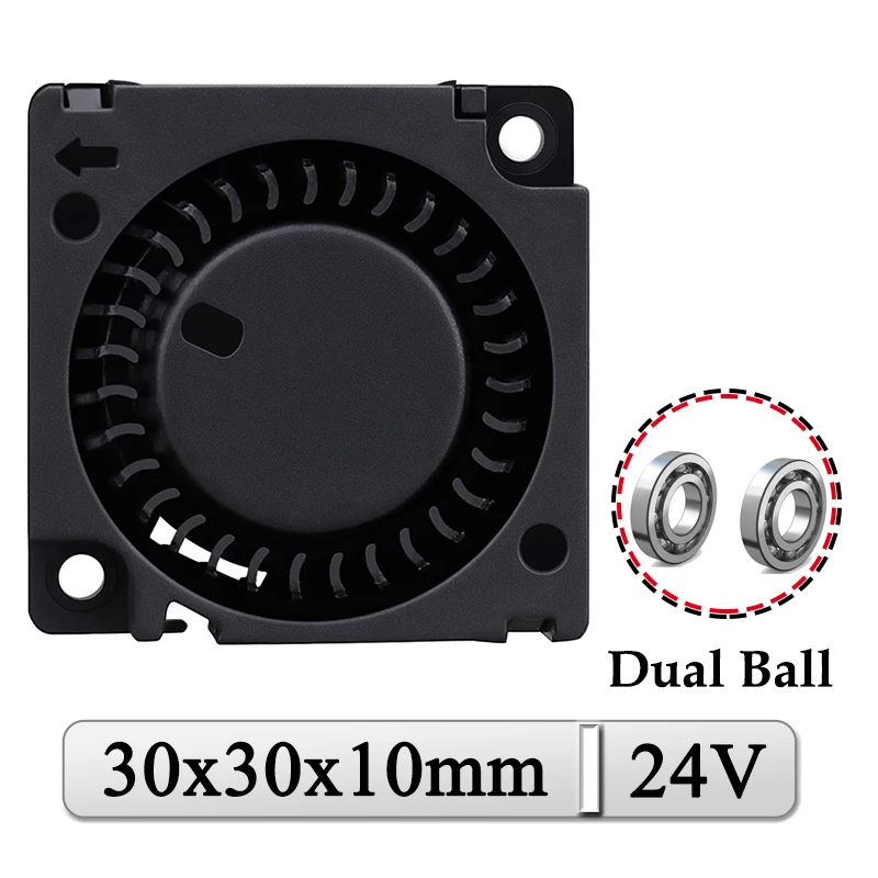 Gdstime-micro Ventilador de Refrigeração 24v Ventilador para Impressora 3d Pinos 3cm 30x30x10 mm 30×10 mm Peças