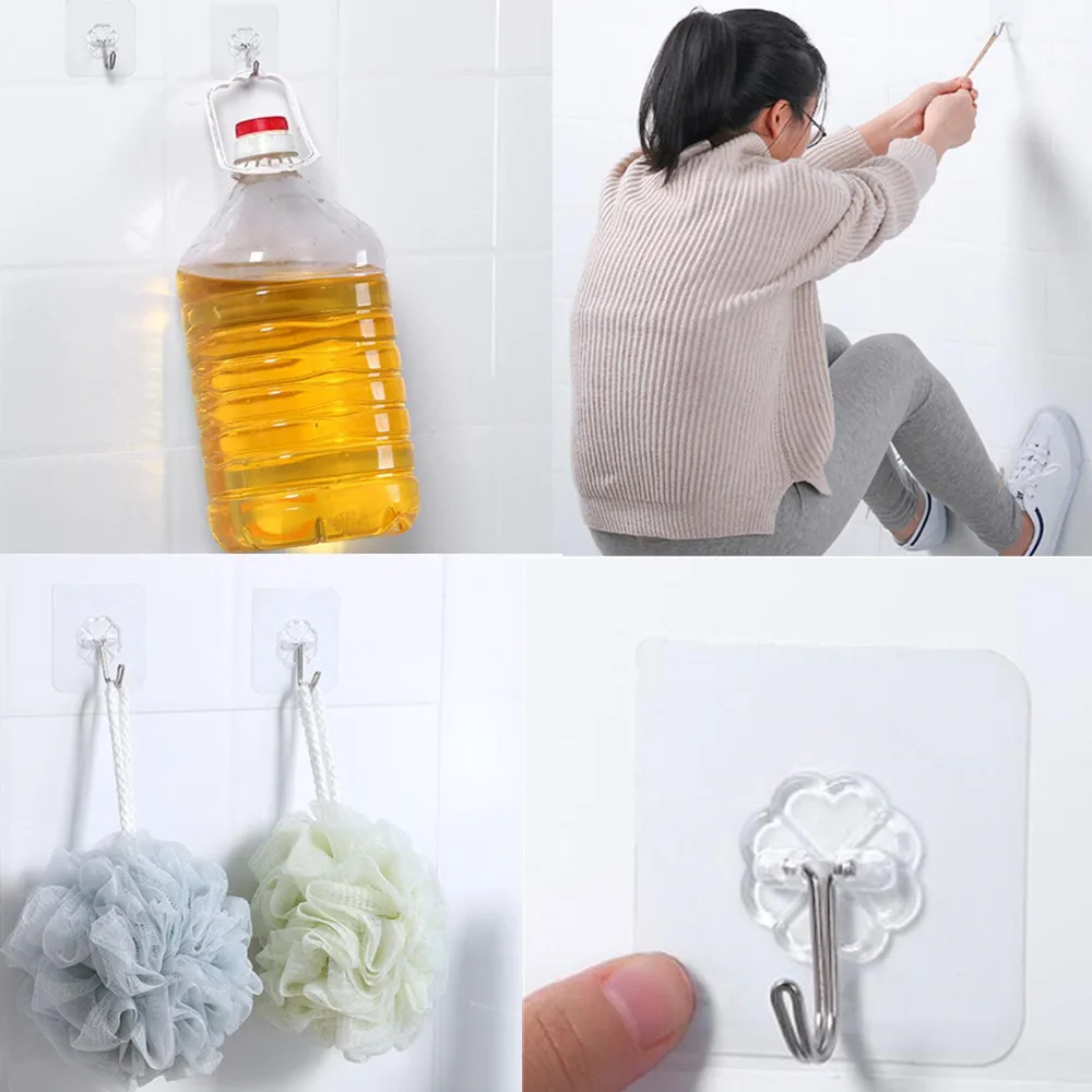 

10pcs Does Not Rust Plastic Towel Display Hanger Home Organization and Storage Hook Wall Hanger Bathroom Gadgets