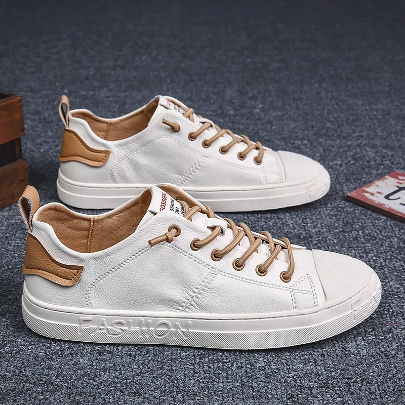 100% обувь из натуральной кожи мужские кроссовки повседневная кожаная мужская