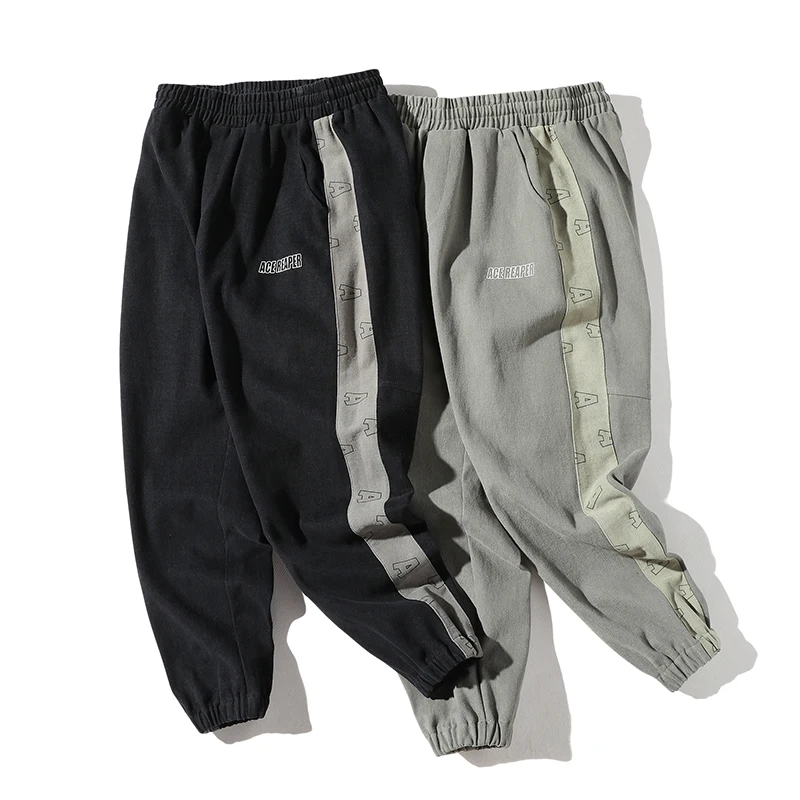 Модные мужские брюки для бега в Корейском стиле стиль хип-хоп Ранняя уличная