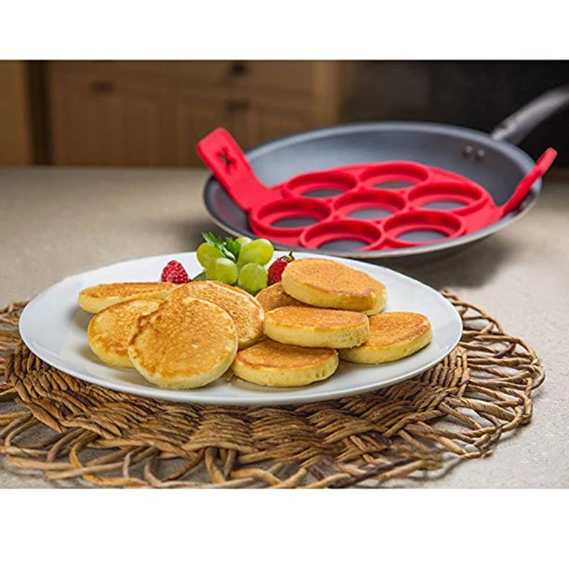Силиконовое кольцо для яиц с 7 отверстиями круглая блинница инструмент обжарки