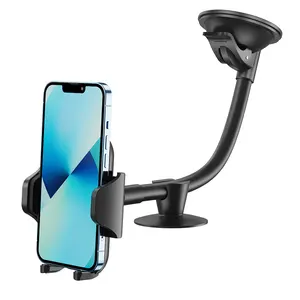 car phone mount long arm suction cup phone holder for car dashboard windshield cell phone holder for iphone xs xiaomi samsung free global shipping