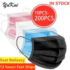 10-200 шт., одноразовые трехслойные фильтры для маски лица