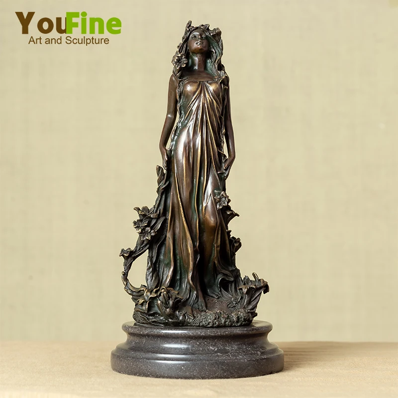 Bronze Aphrodite Sculpture Greek Myth Aphrodite Bronze Statue Goddess Of Love and Beauty Home Art Decor Classic Ornament