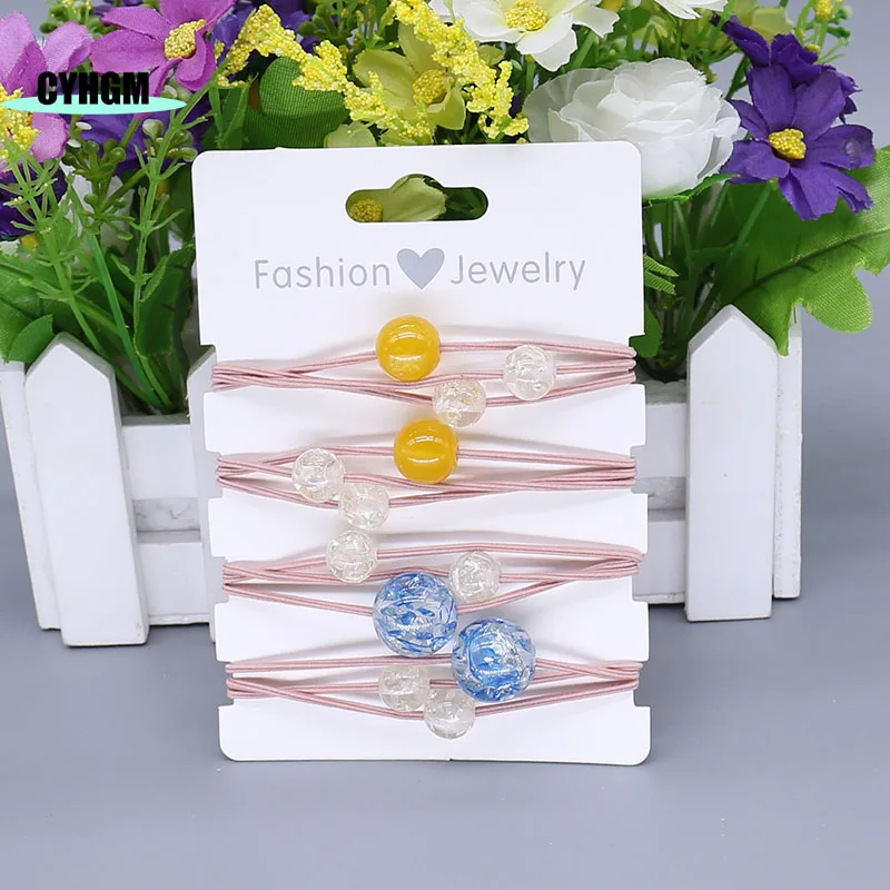 Новая модная резинка для волос аксессуары женские резинки эластичные Оптовая