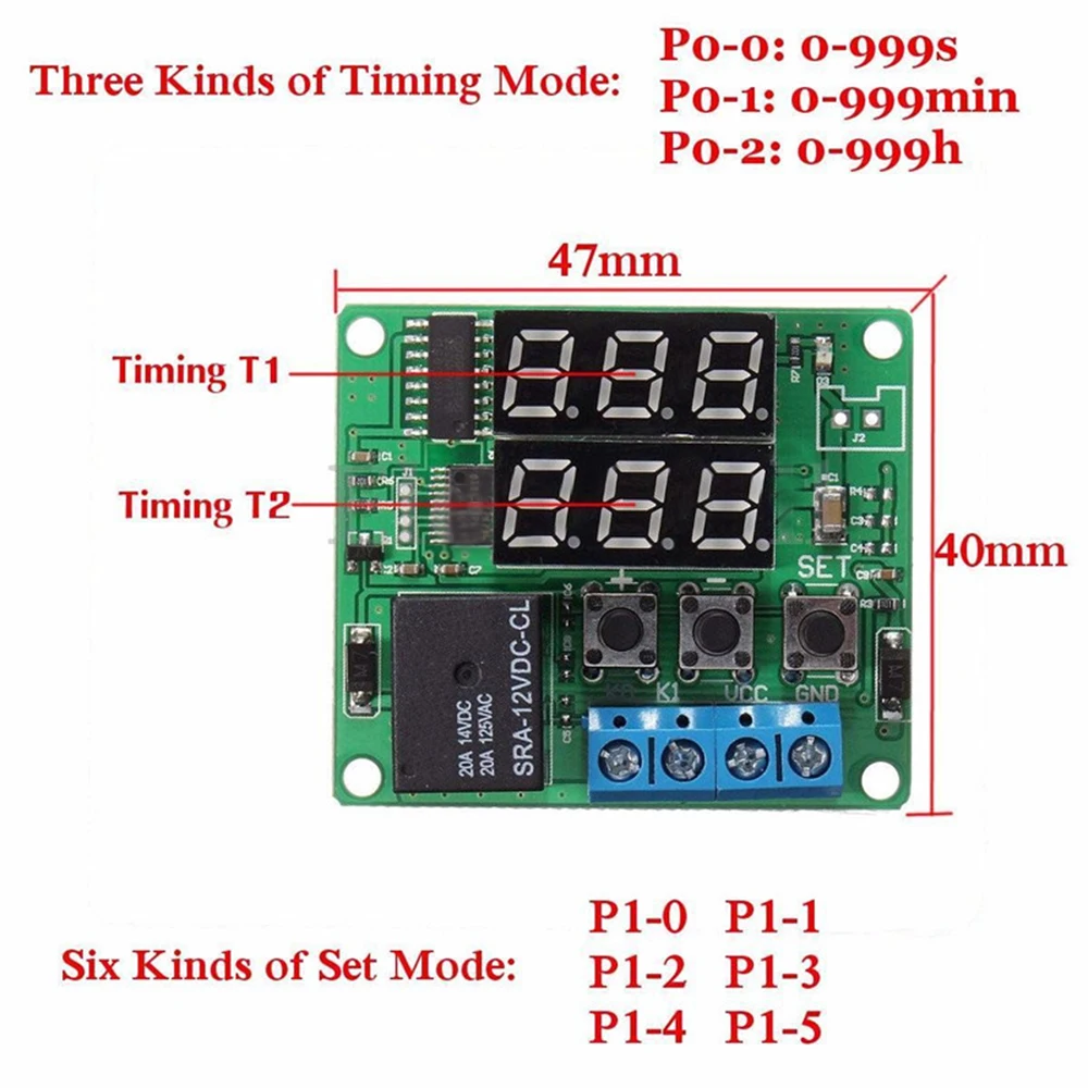 Taidacent NTC Waterproof Temperature Controller W1209S Digital Dual Display 12 Volt Thermostat Switch Module |
