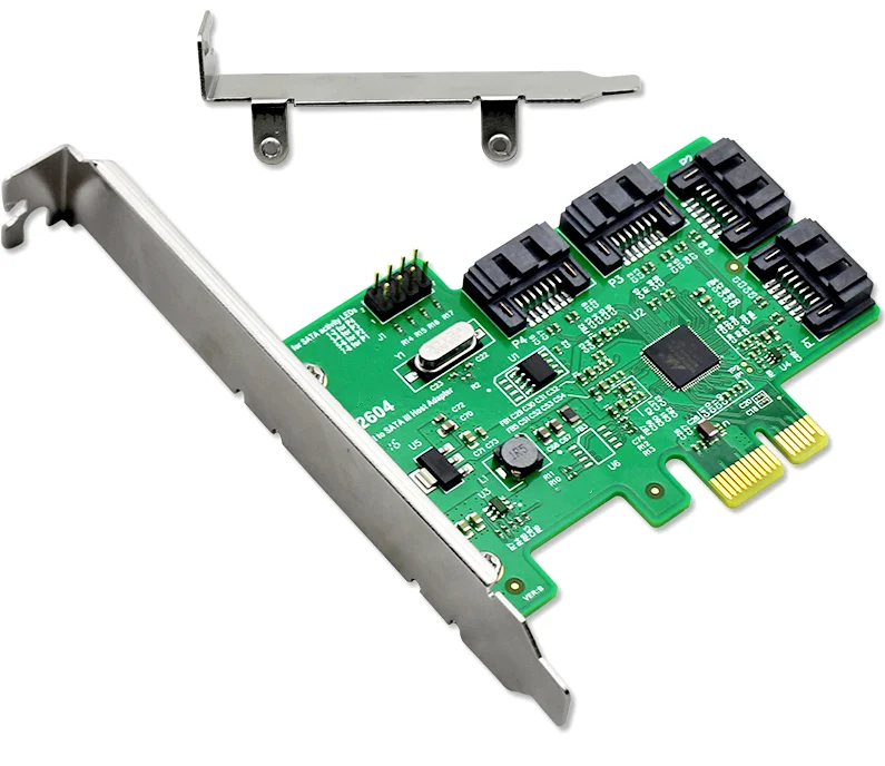 AS2604 SATA * 4 PCIe2.0 X4 6 ГБ/сек. sata 3 0 exp адаптер hba | Электроника