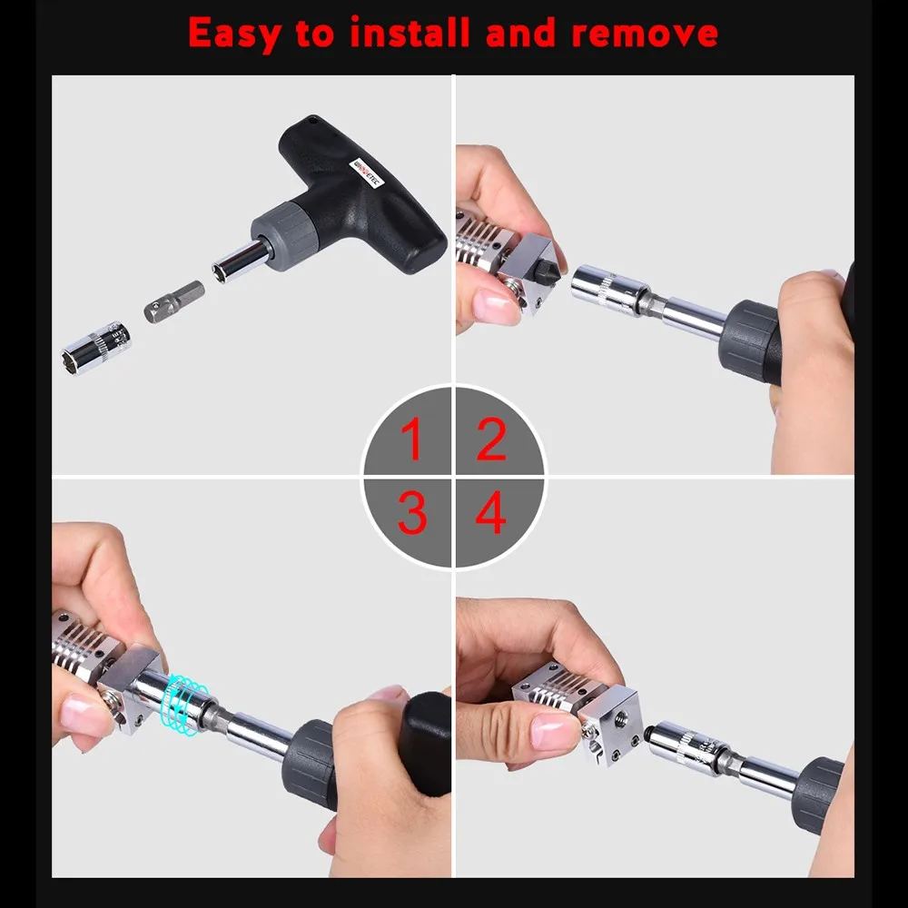 3d nozzle preset torque wrench 1 8nm 2 5nm fast hex socket torque wrench 789mm for 3d printer nozzle e3d v6 volcano mk8 mk10 free global shipping