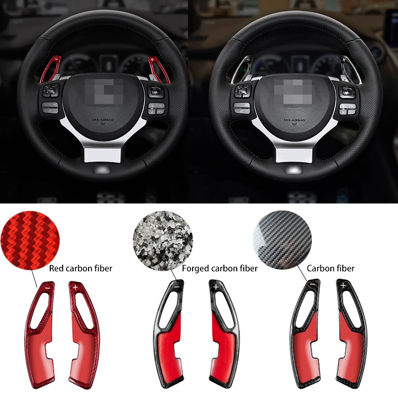 

Real Carbon Fiber Car Steering Wheel Shift Paddle Shifter Extended Forge Carbon Fiber For LEXUS RX GS IS NX After 2015