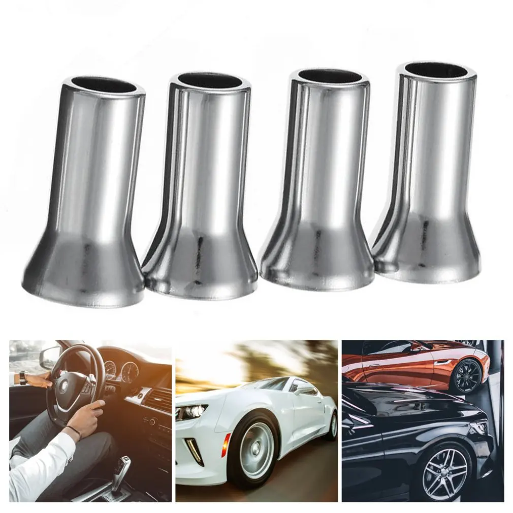 4 шт./лот хромированные пластиковые колпачки универсальные Серебристые вентиля