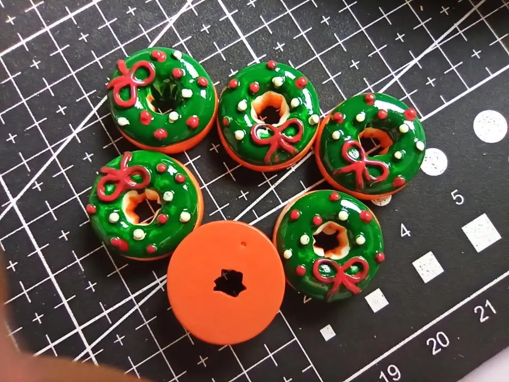 

1 шт./лот смолы с плоской задней частью лук пончик 18 мм Кабошоны Ювелирные изделия Подходит Мобильный телефон заколка для волос, головные убо...