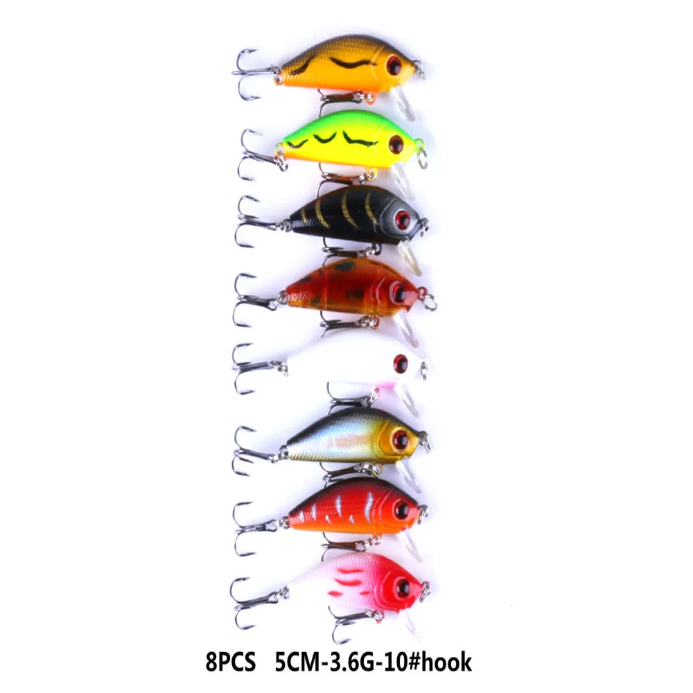 

43pcs Artificial Fishing Lure Set Artificial Bait Fishing Tackles With Hooks for Outdoor Fishing Lovers Accessories