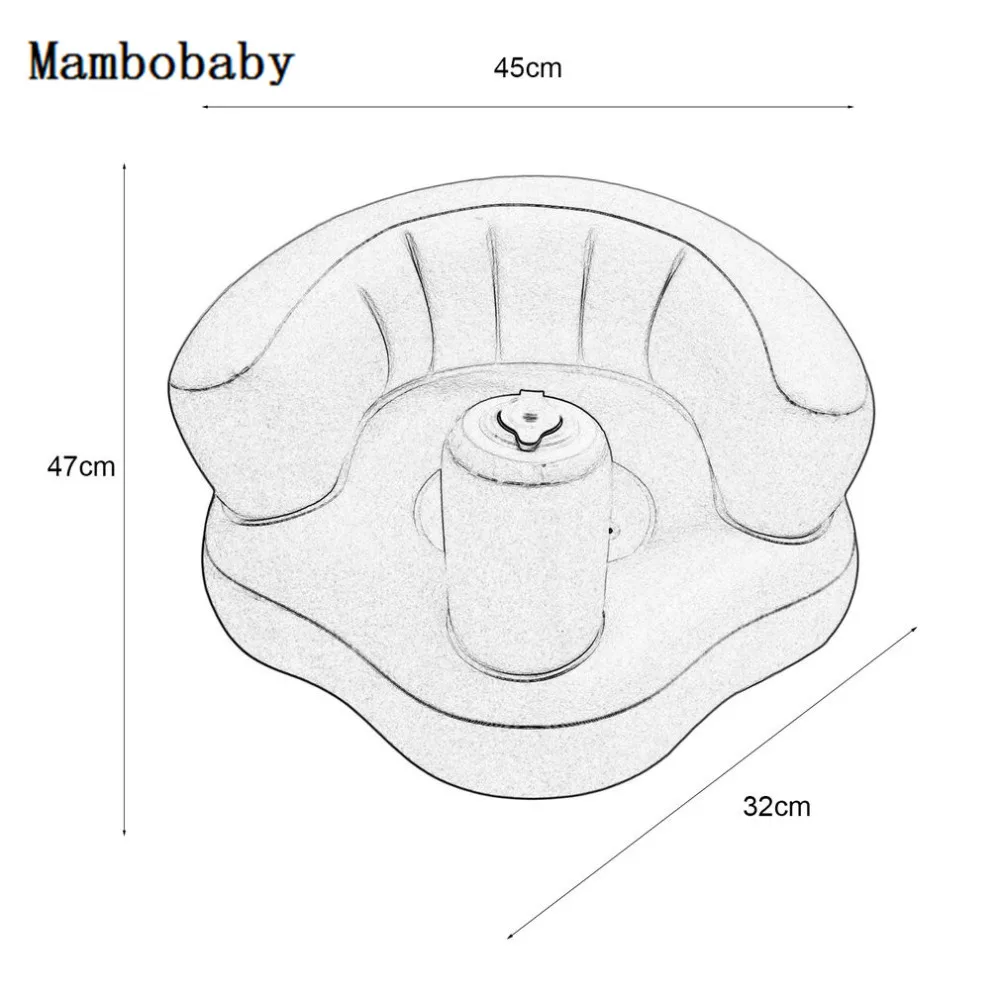 

Baby Seat Chair Inflatable Sofa Dining Pushchair PVC Pink Green Bath Seats Infant Portable Play Game Mat Sofas Learn Stool