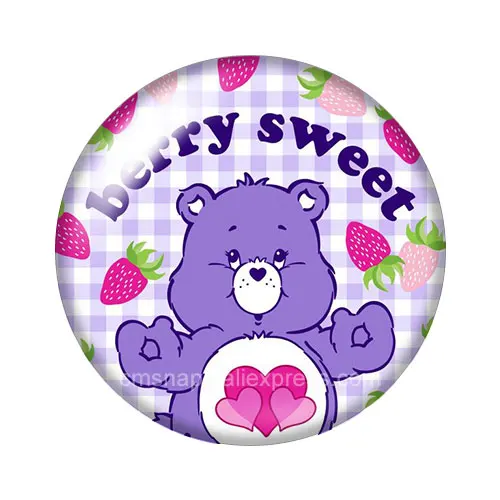 Прекрасный Care Bears стильная футболка с изображением персонажей видеоигр 18 мм кнопки 10 шт, смешанные цвета, круглый стеклянный кабошон стиль для украшение с защелкой
