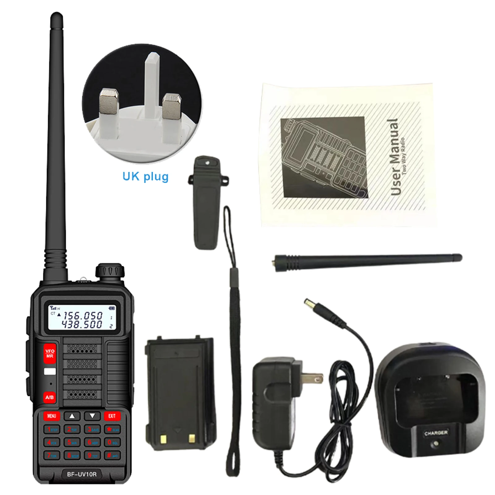 

Портативная уличная рация для кемпинга с подсветкой, УКВ, УВЧ, телекоммуникация, 16 Вт, рация, двухсторонняя USB зарядка, охота