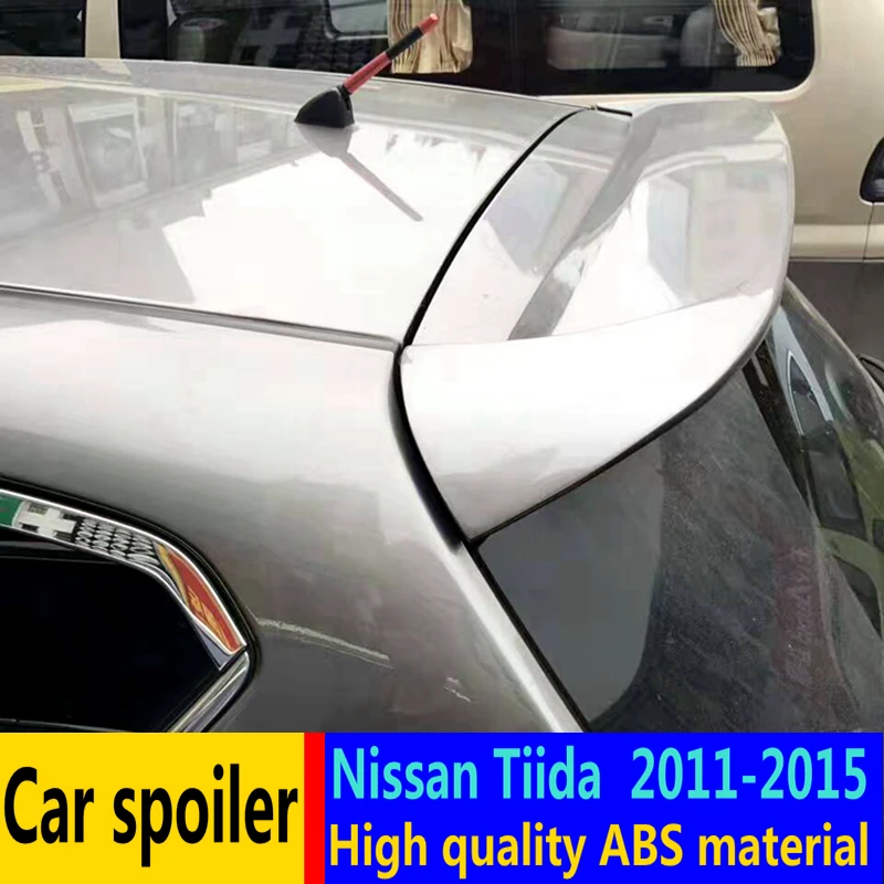 Для Nissan Tiida спойлер 2011-2015 высокое качество ABS Материал Автомобильный задний