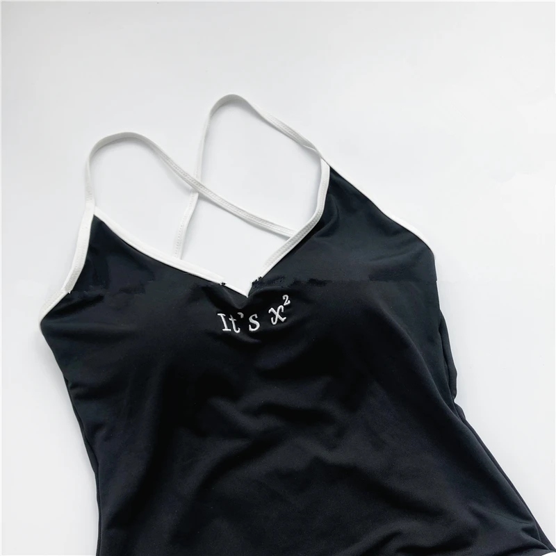 2020 однотонные шорты одежда для плавания Цельный купальник женский с открытой