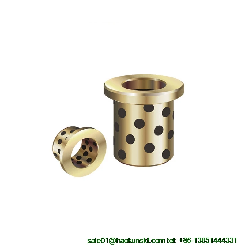 

JFB4040 / 4040F (Size:40*50*40/65*5mm) Flanged Solid-Lubricanting Oilless Graphite Brass Bushing|Copper Bearing