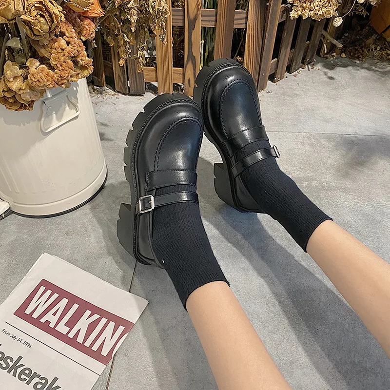 

Туфли женские из лакированной кожи, туфли-лодочки на платформе, высокий каблук, круглый носок, Туфли Мэри Джейн, белый цвет