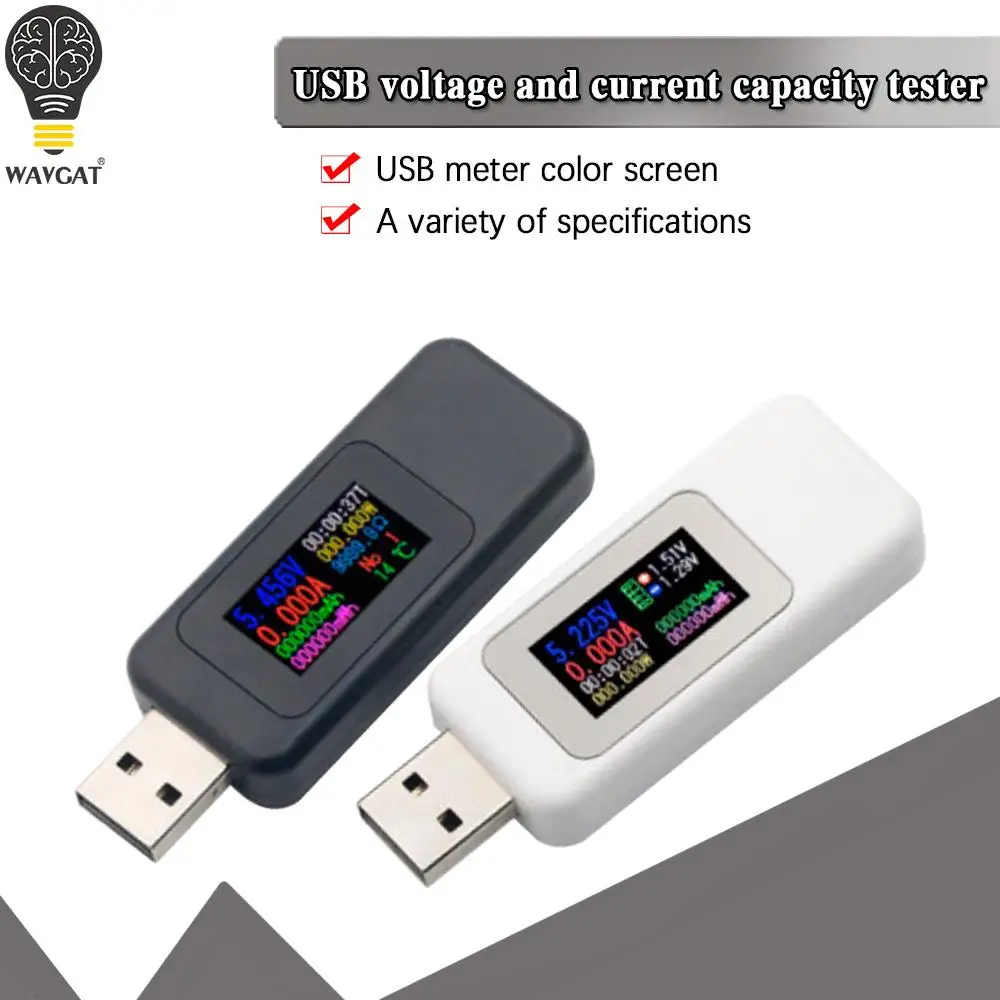USB-тестер 10 в 1 цифровой вольтметр постоянного тока амперметр измеритель
