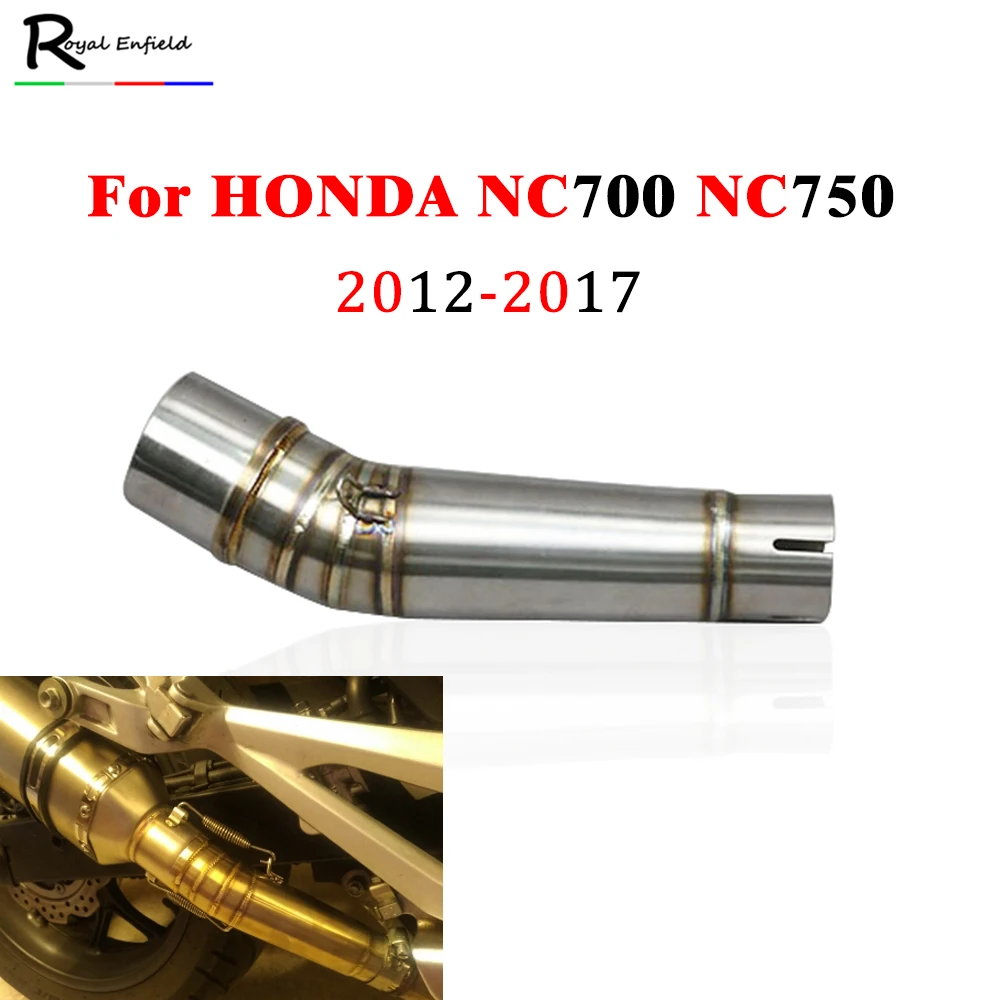Мотоцикл глушитель среднего шланга подключения для HONDA NC700 NC750 2012 - 2017 2016 NC700X NC750X
