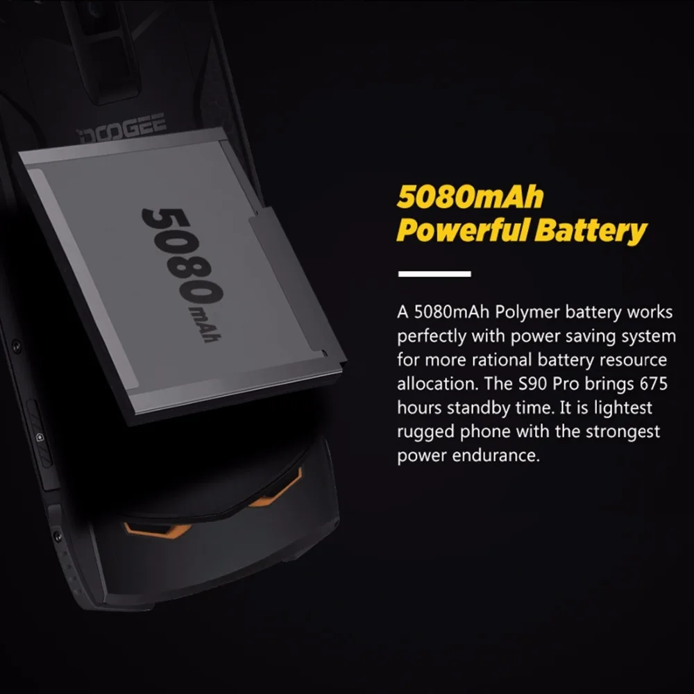DOOGEE S90 Pro IP68/IP69K смартфон 6,18 ''FHD+ дисплей Helio P70 Восьмиядерный 6 ГБ 128 ГБ 16 МП камера Android 9,0 прочный мобильный телефон