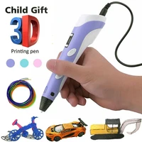 3d pen diy 3d printing pen led display screen pla filament euususb plug 3d drawing pens creative toy gift for kids birthday
