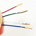 Уникальные универсальные серебряные провода 4 шт., провода, заголовки, провода, кабель для контактов 1,2-1,3 мм, поворотный круг, Phono Headshell Tonearm