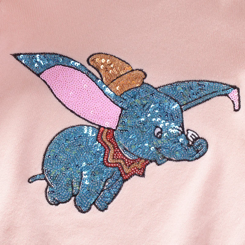 Осенне-зимний детский свитер пуловер с блестками и героями мультфильмов Свитера