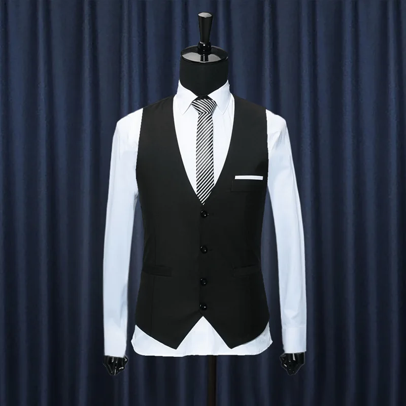 6XL размера плюс платья без рукавов костюм куртка для мужчин Slim Fit S жилет мужской