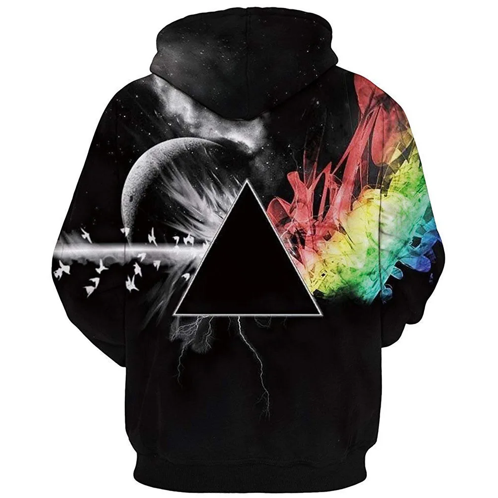 

Black Triangle 3D Printed Hoodies 2021 Spring Men Women New High Street Sweatshirts Fashion Chic Streetwear Casual Pullover Tops
