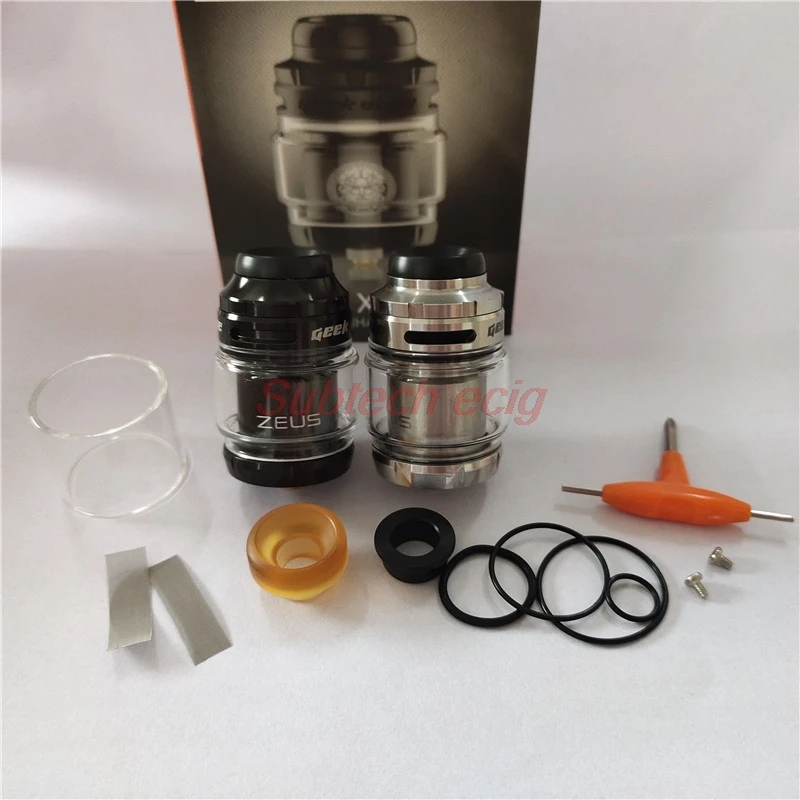 

Zeus X Mesh RTA Tank 4.5ml Modular Duild Deck Mesh coil Leakproof Vaporizer KA1 N80 Mesh Coil Replacement E-Cigarette vs Zeus X