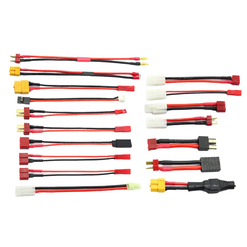 Переходник XT60 XT90 Tamiya T plug TRX JST AS150, Силиконовый Кабель-адаптер для моделей самолетов, аксессуары для преобразования литиевых батарей, 2 шт.